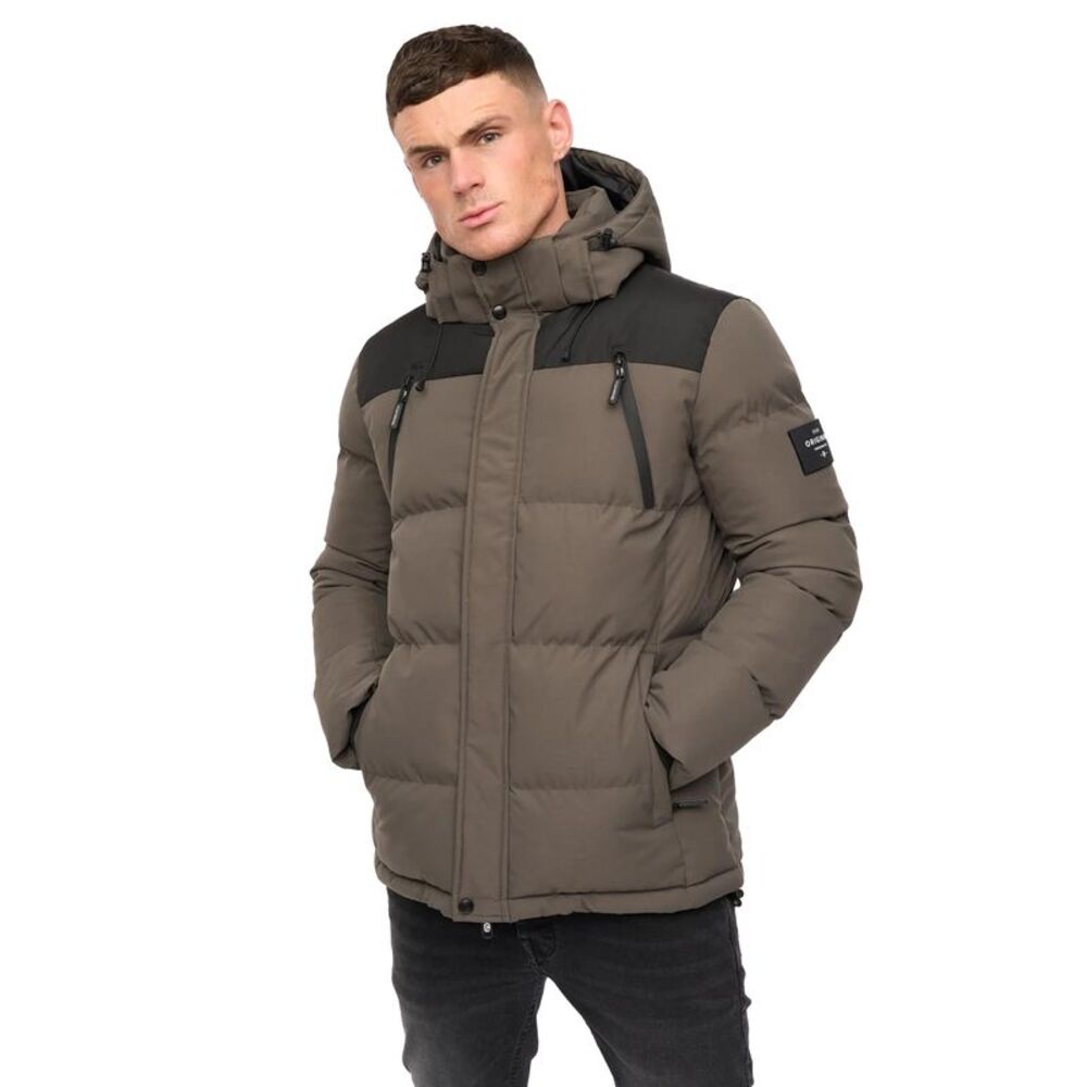 Crosshatch Mens Menray Jacket / Olive